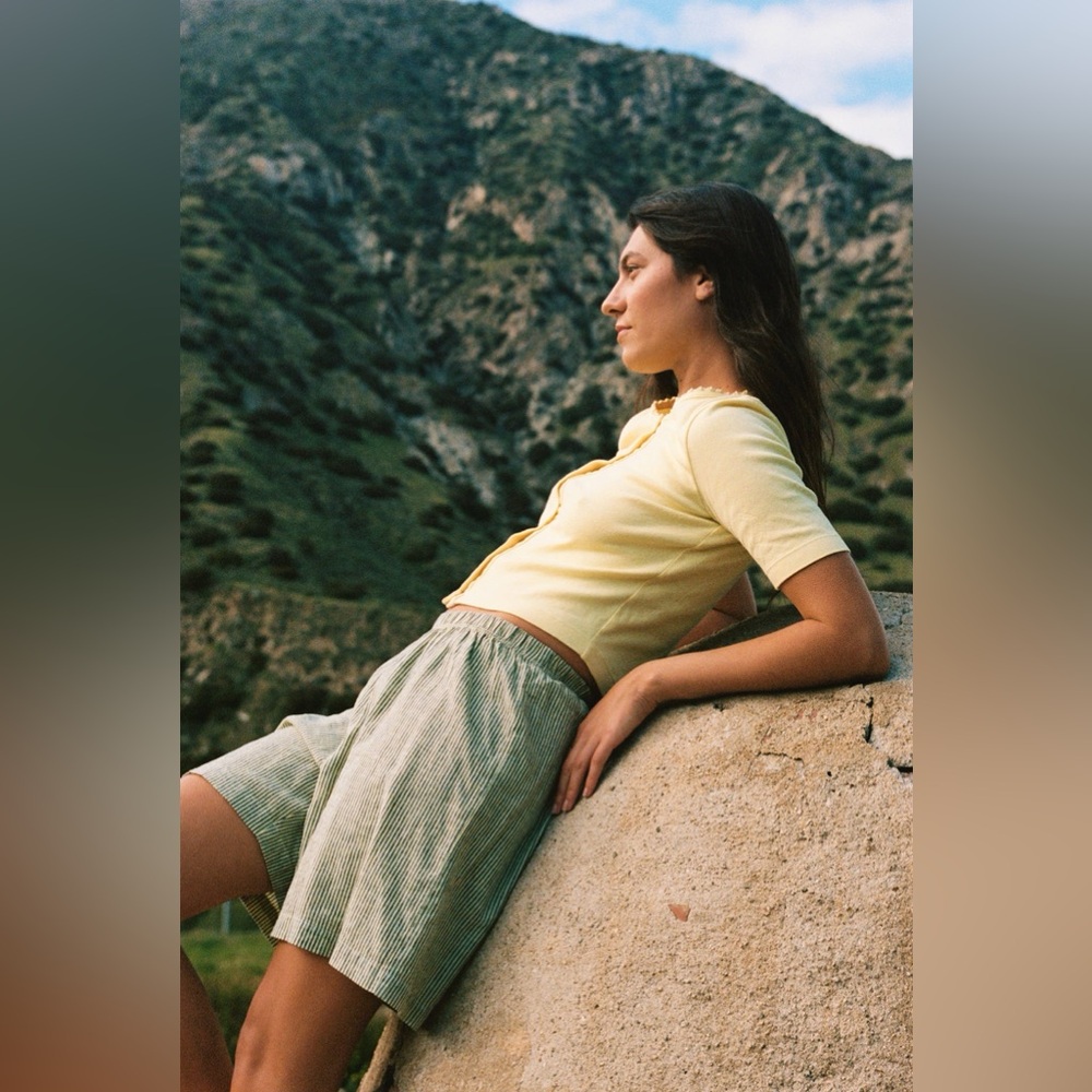 LA RELAXED Linen Simple Short - Size M